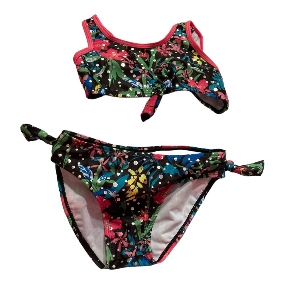 Real love two-piece swimsuit size 4/5 multicolor
